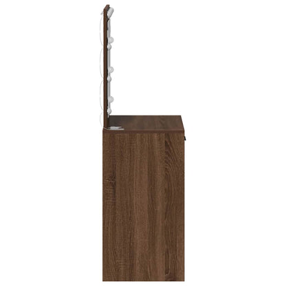 Schminktisch Braun Eichen-Optik 50 x 41 x 135 cm Holzwerkstoff