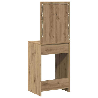 Schminktisch Eiche handwerklich 50 x 41 x 135 cm Holzwerkstoff