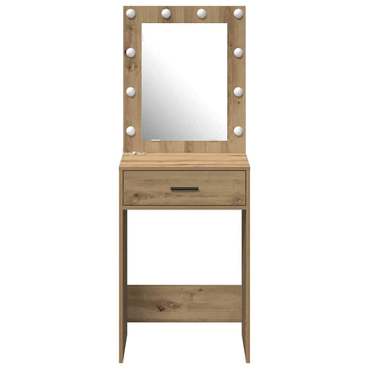 Schminktisch Eiche handwerklich 50 x 41 x 135 cm Holzwerkstoff