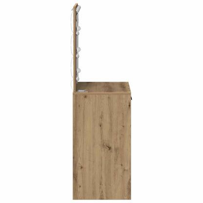 Schminktisch Eiche handwerklich 50 x 41 x 135 cm Holzwerkstoff