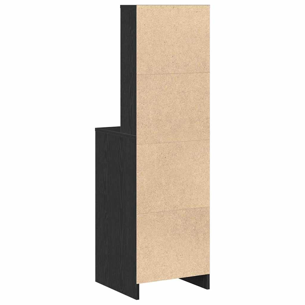 Hochboard Schwarze Eiche 40 x 41 x 135 cm Holzwerkstoff