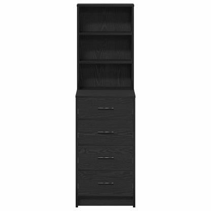 Hochboard Schwarze Eiche 40 x 41 x 135 cm Holzwerkstoff