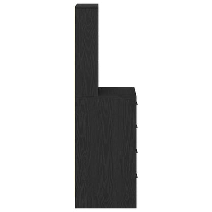 Hochboard Schwarze Eiche 40 x 41 x 135 cm Holzwerkstoff