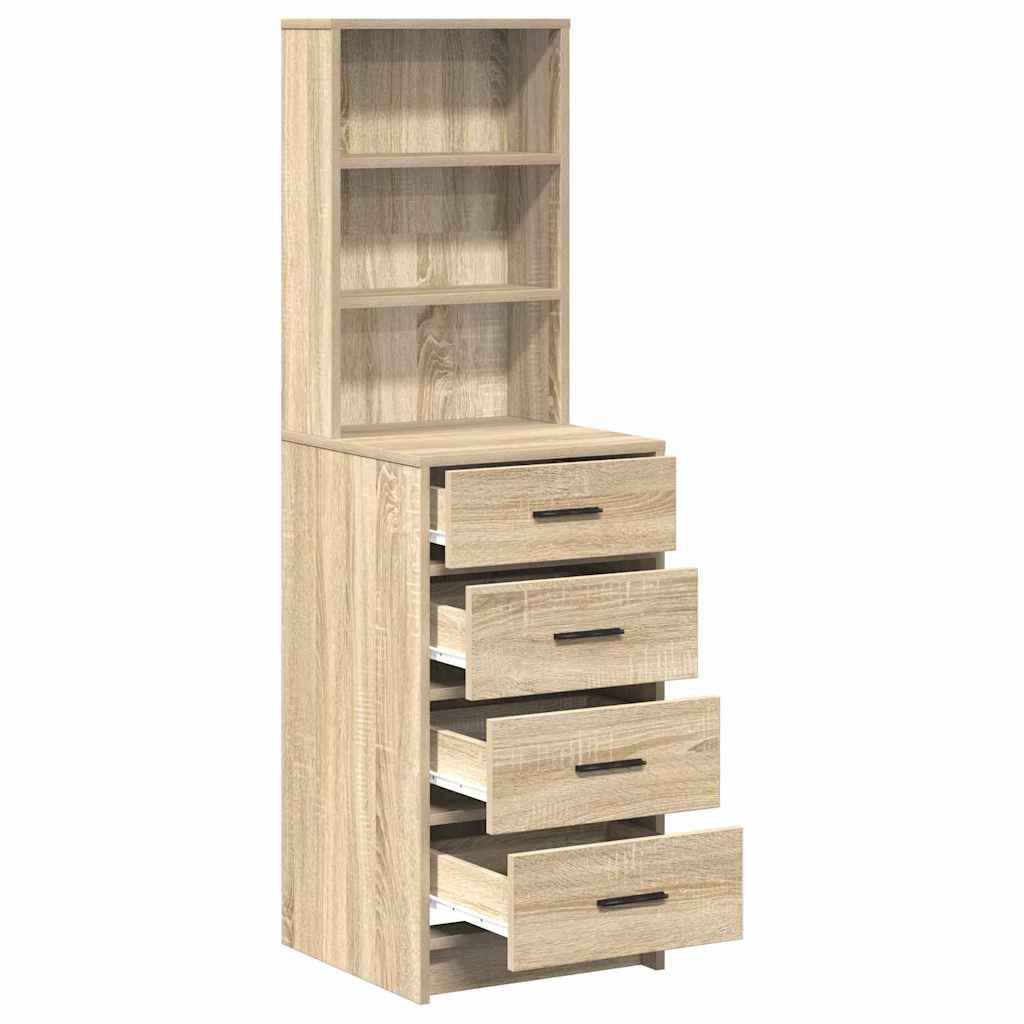 Hochboard Sonoma Eiche 40 x 41 x 135 cm Holzwerkstoff
