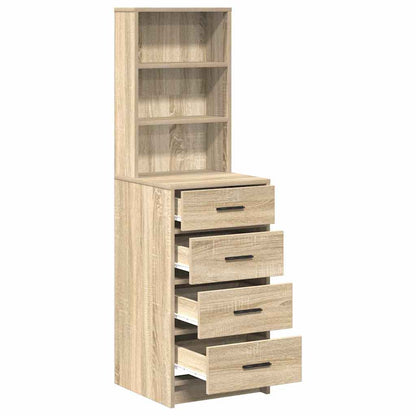 Hochboard Sonoma Eiche 40 x 41 x 135 cm Holzwerkstoff