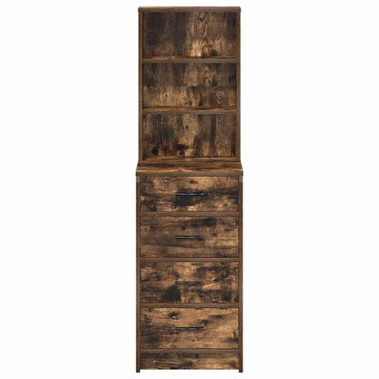 Hochboard Räuchereiche 40 x 41 x 135 cm Holzwerkstoff