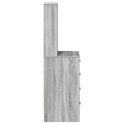 Hochboard Grau Sonoma 40 x 41 x 135 cm Holzwerkstoff