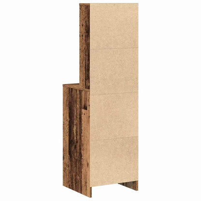 Hochboard mit Schubladen Altholz 40 x 41 x 135 cm Holzwerkstoff