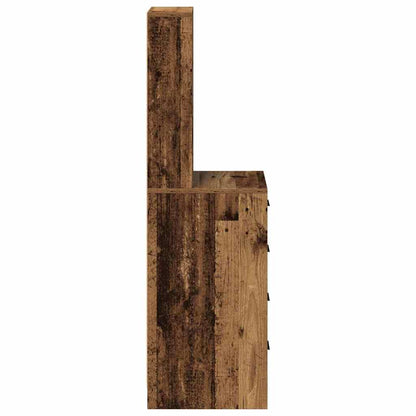 Hochboard mit Schubladen Altholz 40 x 41 x 135 cm Holzwerkstoff