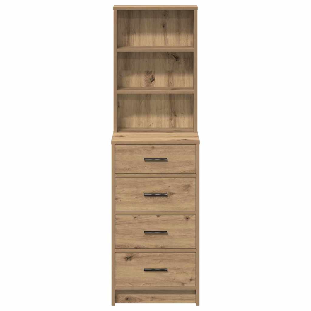 Hochboard Eiche handwerklich 40 x 41 x 135 cm Holzwerkstoff