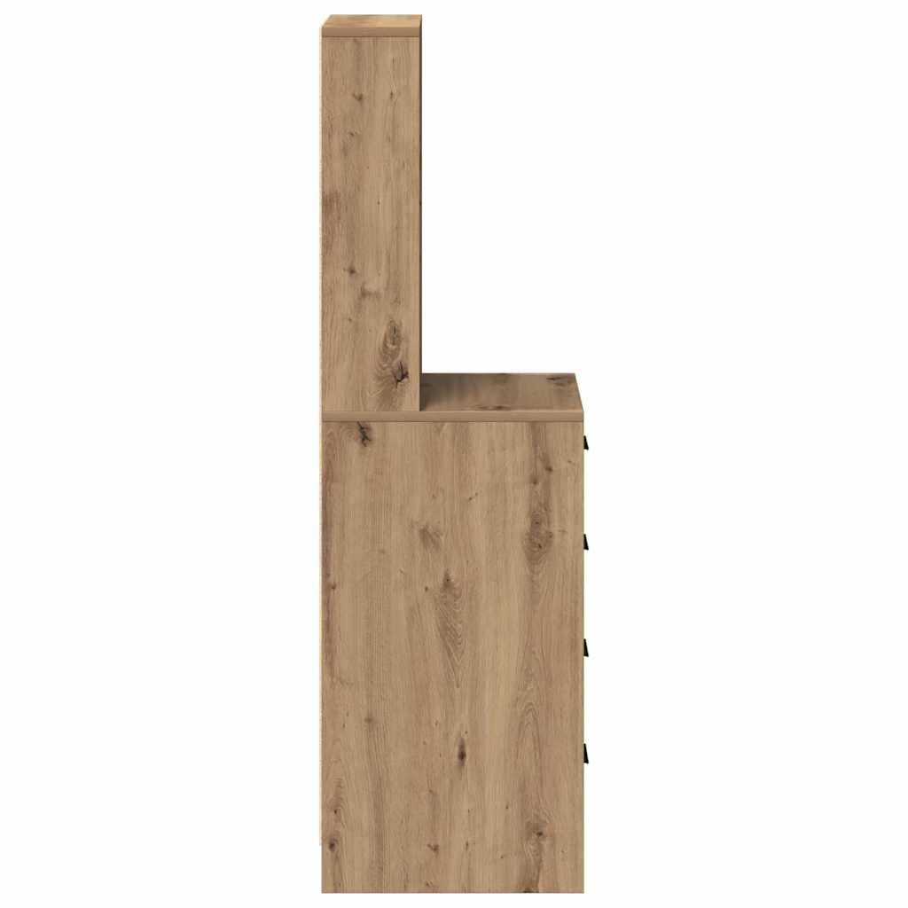 Hochboard Eiche handwerklich 40 x 41 x 135 cm Holzwerkstoff