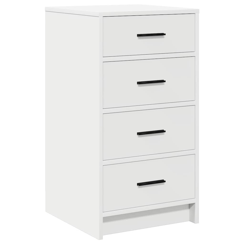 Sideboard mit Schubladen Weiß 40 x 41 x 75 cm Holzwerkstoff