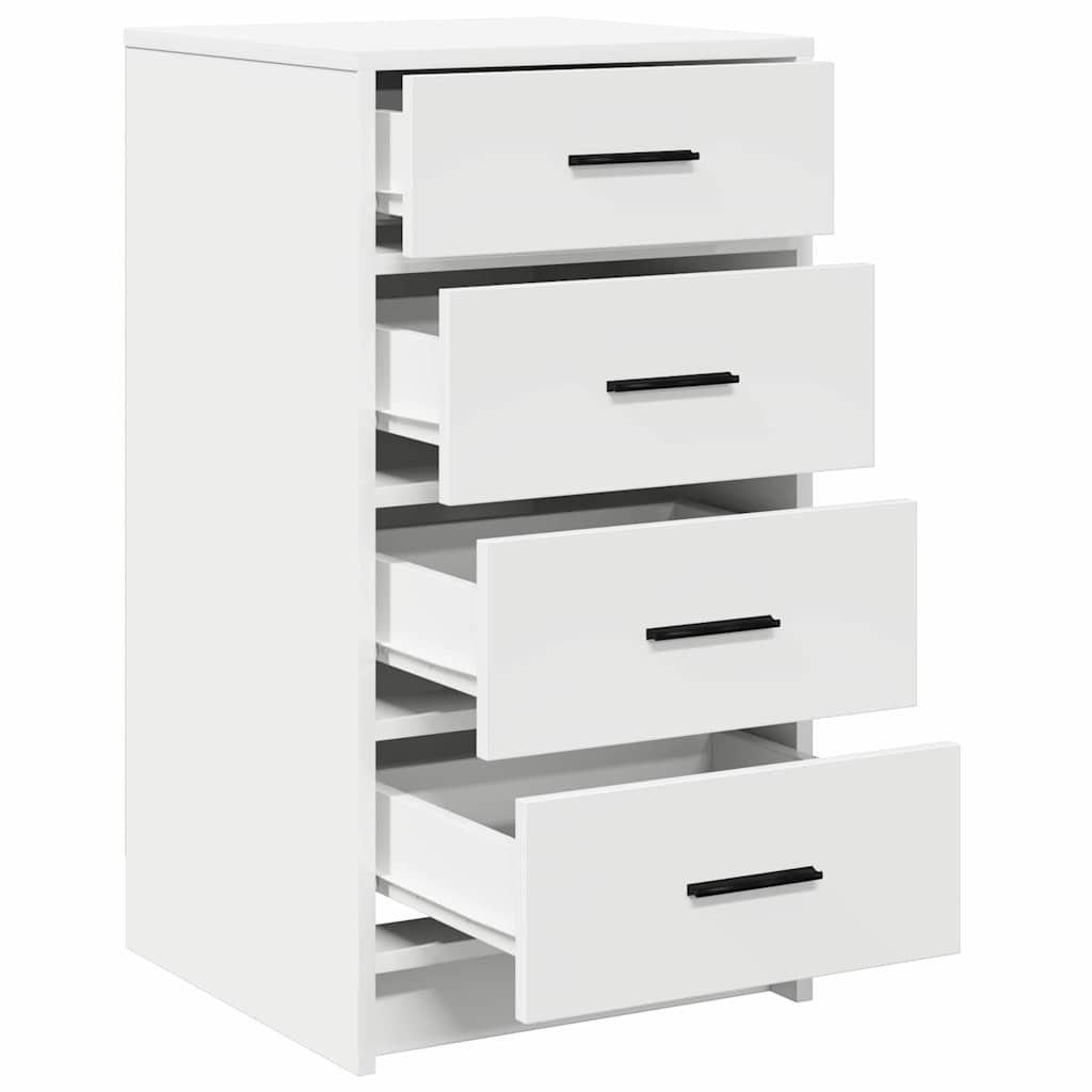 Sideboard mit Schubladen Weiß 40 x 41 x 75 cm Holzwerkstoff