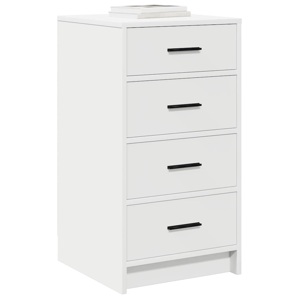 Sideboard mit Schubladen Weiß 40 x 41 x 75 cm Holzwerkstoff