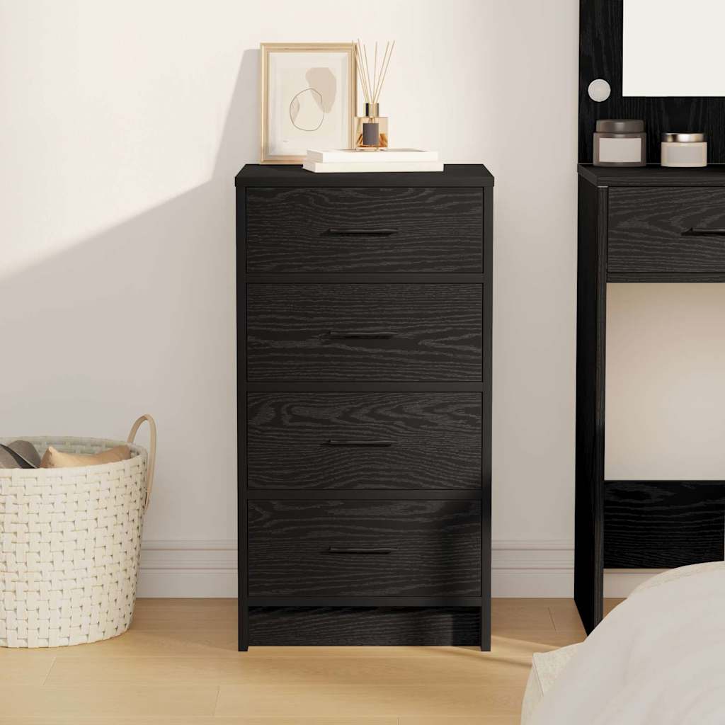 Sideboard Schwarze Eiche 40 x 41 x 75 cm Holzwerkstoff