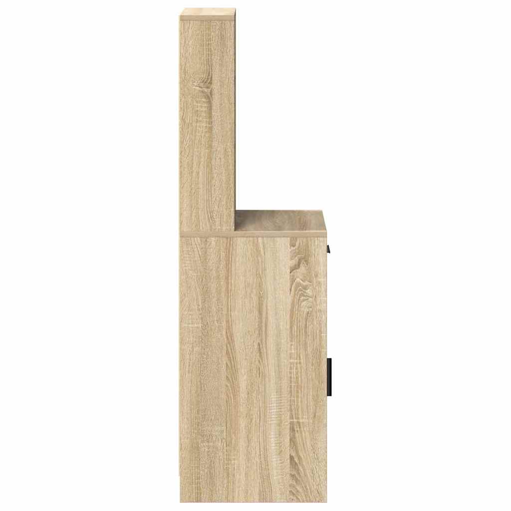 Hochboard Sonoma-Eiche 40 x 40.5 x 135 cm Holzwerkstoff