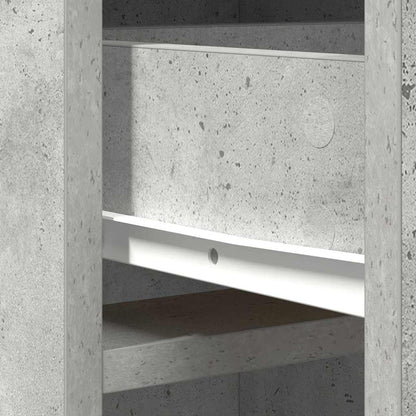 Hochboard Betongrau 40 x 40.5 x 135 cm Holzwerkstoff