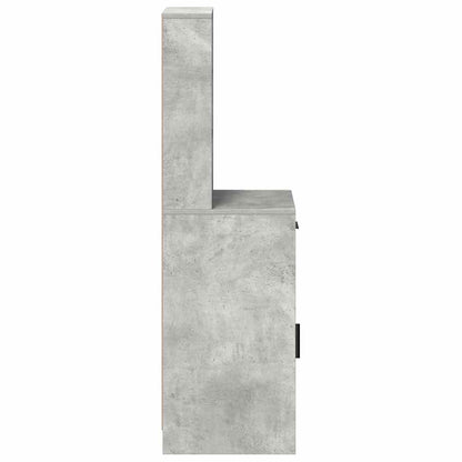 Hochboard Betongrau 40 x 40.5 x 135 cm Holzwerkstoff