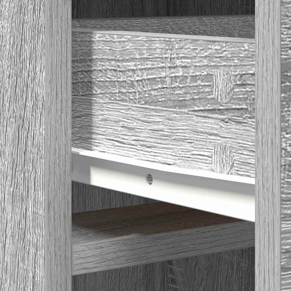 Hochboard Grau Sonoma 40 x 40.5 x 135 cm Holzwerkstoff