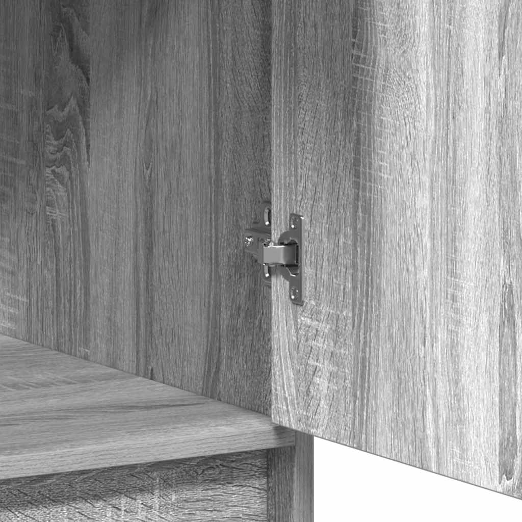 Hochboard Grau Sonoma 40 x 40.5 x 135 cm Holzwerkstoff