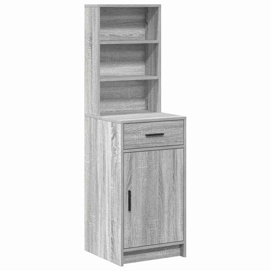 Hochboard Grau Sonoma 40 x 40.5 x 135 cm Holzwerkstoff