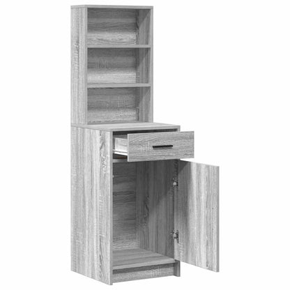 Hochboard Grau Sonoma 40 x 40.5 x 135 cm Holzwerkstoff