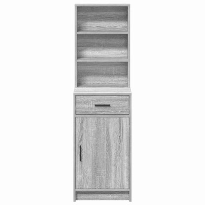 Hochboard Grau Sonoma 40 x 40.5 x 135 cm Holzwerkstoff