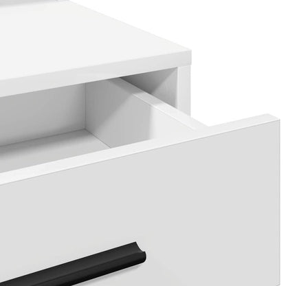 Schminktisch mit Schubladen Weiß 79 x 41 x 135 cm Holzwerkstoff