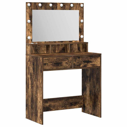 Schminktisch Räuchereiche 79 x 41 x 135 cm Holzwerkstoff