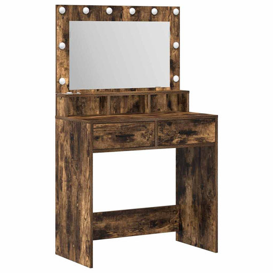 Schminktisch Räuchereiche 79 x 41 x 135 cm Holzwerkstoff
