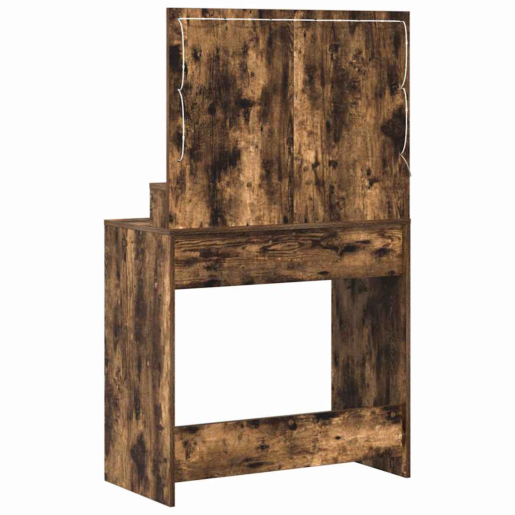 Schminktisch Räuchereiche 79 x 41 x 135 cm Holzwerkstoff