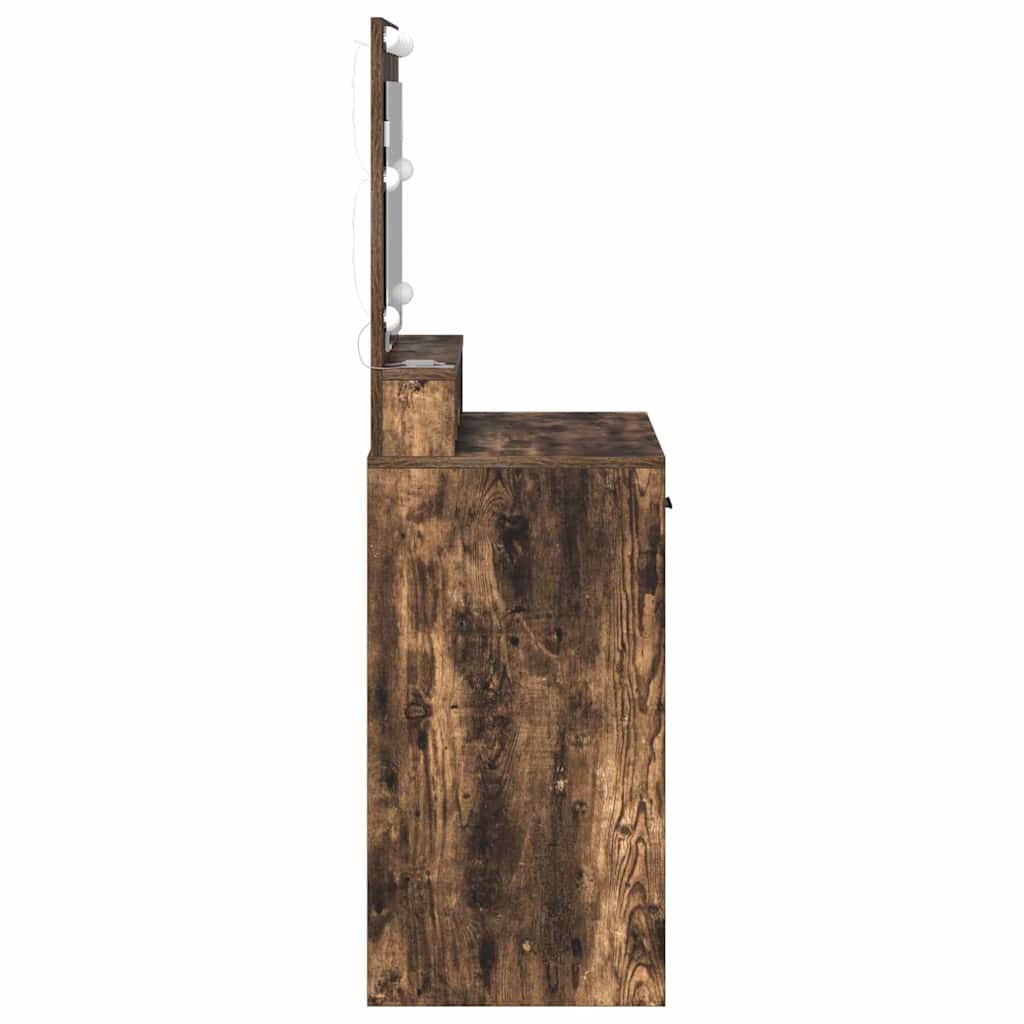 Schminktisch Räuchereiche 79 x 41 x 135 cm Holzwerkstoff