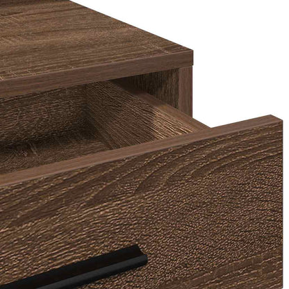 Schminktisch Braunes Eichenholz 79 x 41 x 135 cm Holzwerkstoff
