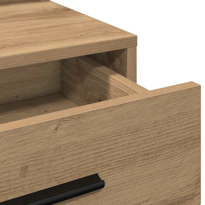 Schminktisch Eiche handwerklich 79 x 41 x 135 cm Holzwerkstoff