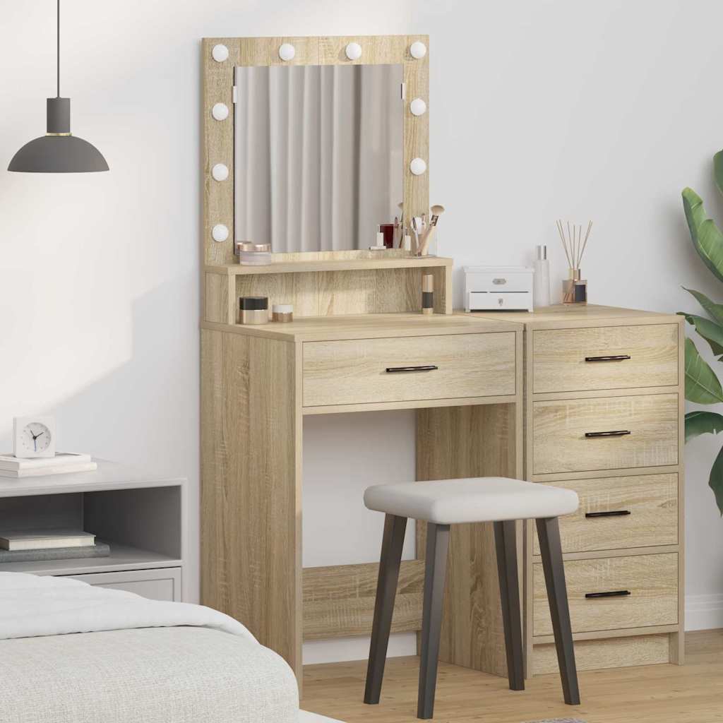 Schminktisch Sonoma Eiche 50 x 41 x 135 cm Holzwerkstoff