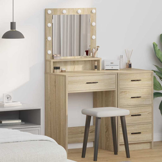 Schminktisch Sonoma Eiche 50 x 41 x 135 cm Holzwerkstoff
