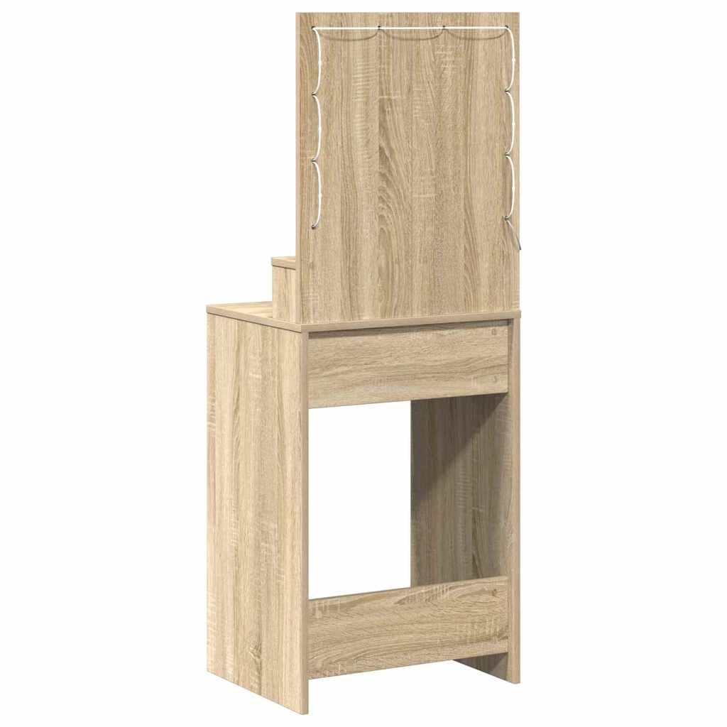 Schminktisch Sonoma-Eiche 50 x 41 x 135 cm Holzwerkstoff