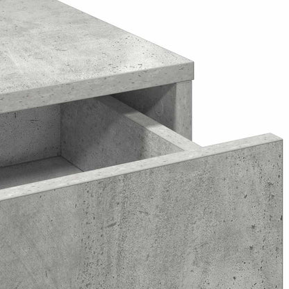 Schminktisch mit Regal Betongrau 50 x 41 x 135 cm Holzwerkstoff
