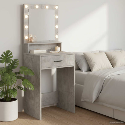 Schminktisch Beton Grau 50 x 41 x 135 cm Holzwerkstoff