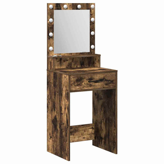 Schminktisch Räuchereiche 50 x 41 x 135 cm Holzwerkstoff