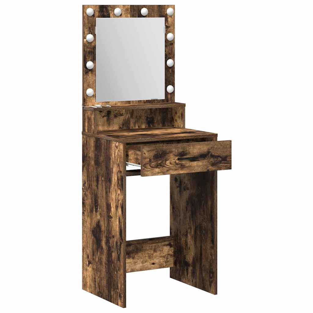 Schminktisch Räuchereiche 50 x 41 x 135 cm Holzwerkstoff