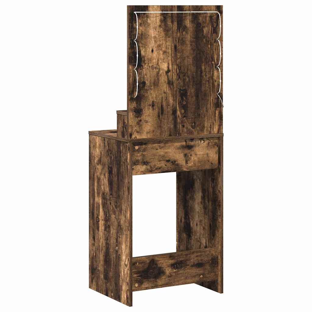Schminktisch Räuchereiche 50 x 41 x 135 cm Holzwerkstoff