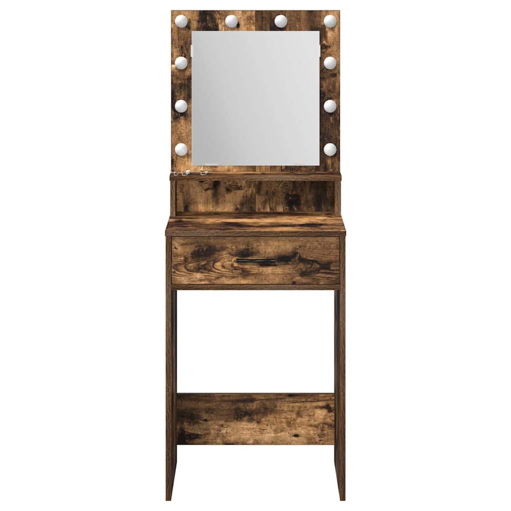 Schminktisch Räuchereiche 50 x 41 x 135 cm Holzwerkstoff