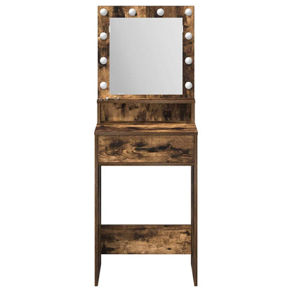 Schminktisch Räuchereiche 50 x 41 x 135 cm Holzwerkstoff