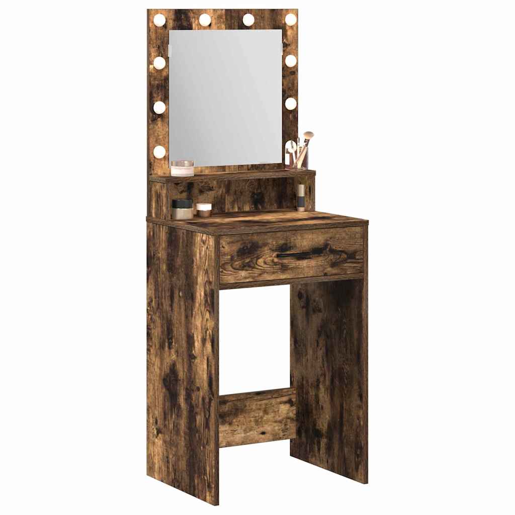 Schminktisch Räuchereiche 50 x 41 x 135 cm Holzwerkstoff