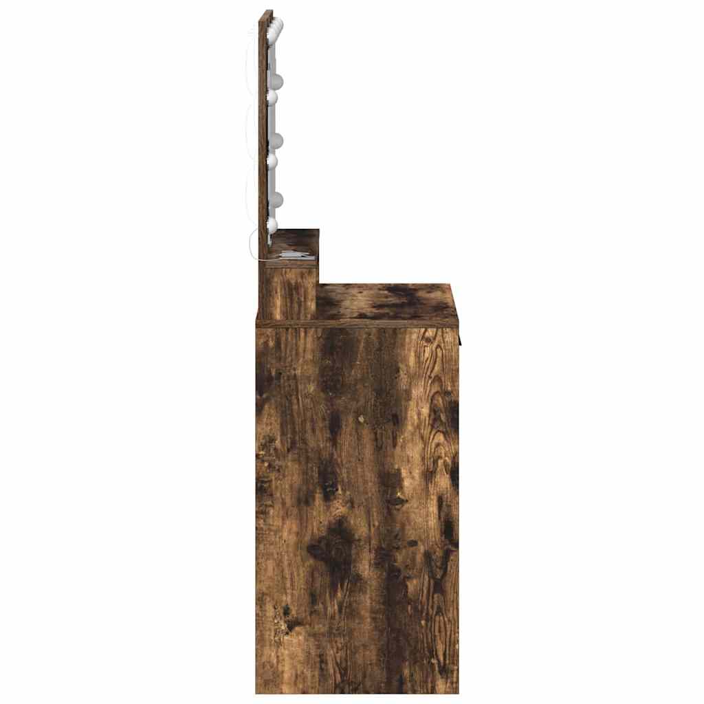 Schminktisch Räuchereiche 50 x 41 x 135 cm Holzwerkstoff