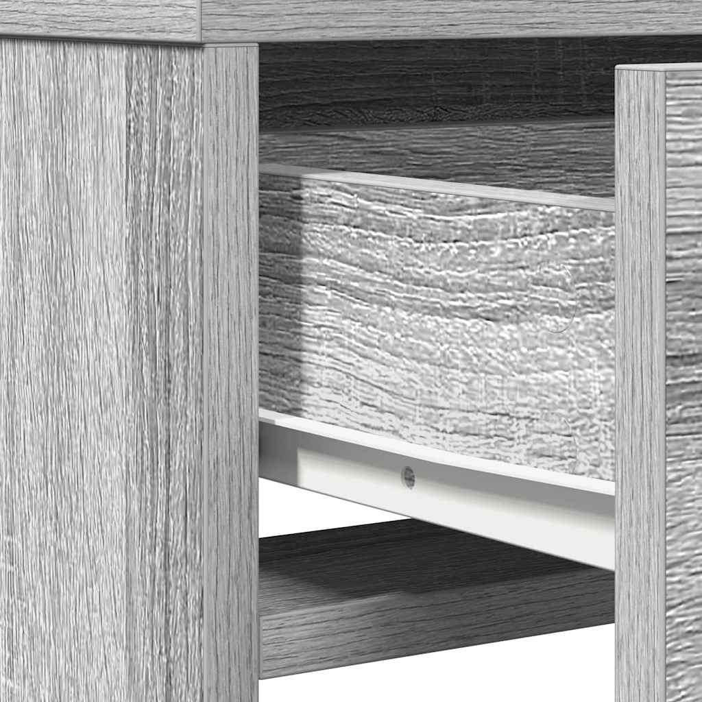 Schminktisch Grau Sonoma 50 x 41 x 135 cm Holzwerkstoff
