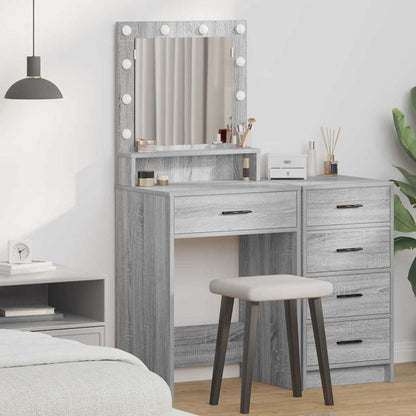 Schminktisch Grau Sonoma 50 x 41 x 135 cm Holzwerkstoff