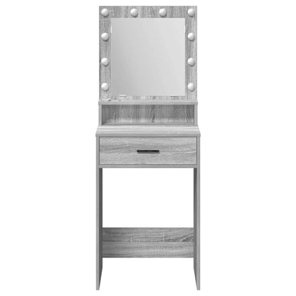 Schminktisch Grau Sonoma 50 x 41 x 135 cm Holzwerkstoff