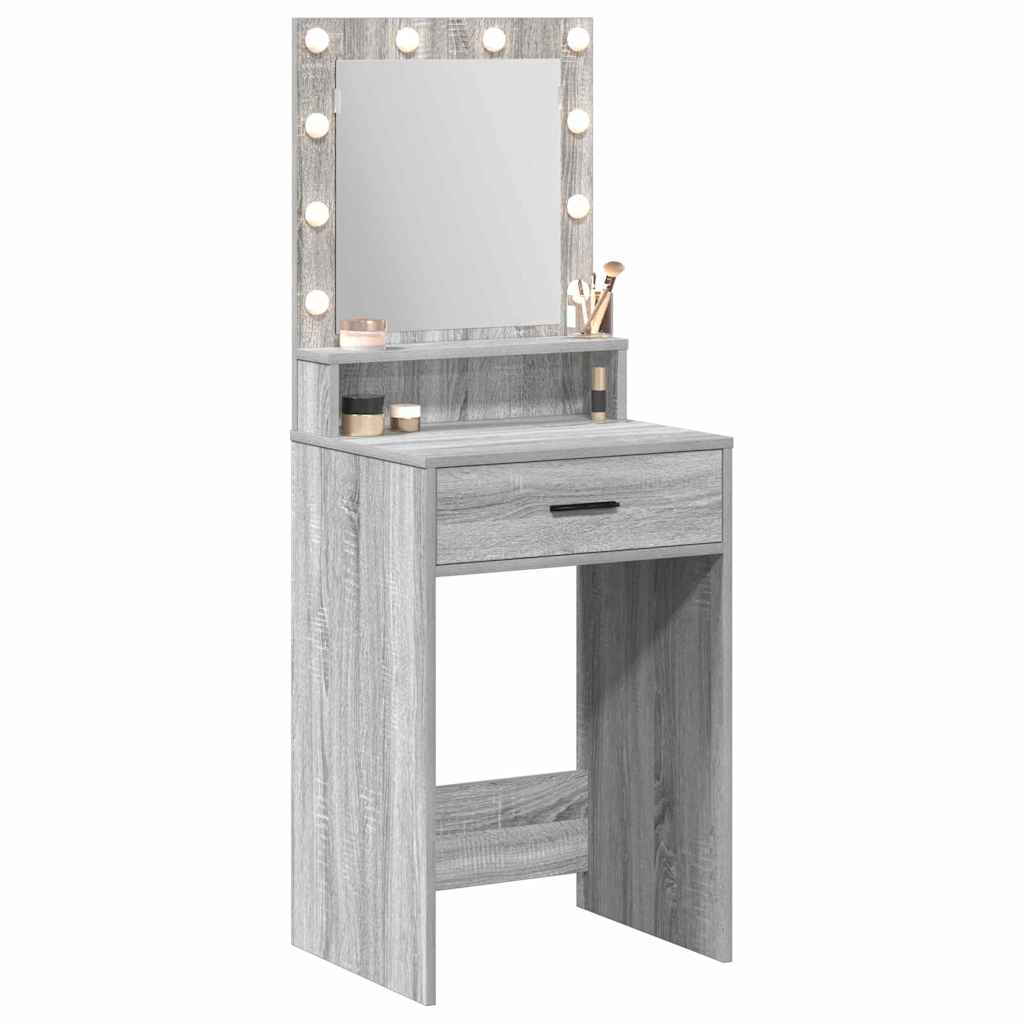 Schminktisch Grau Sonoma 50 x 41 x 135 cm Holzwerkstoff